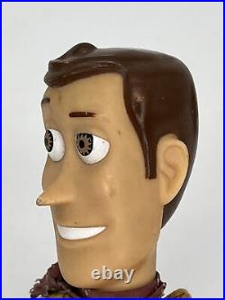 Original Vintage Disney Toy Story Thinkway PUSH TO TALK Woody Doll Works 12
