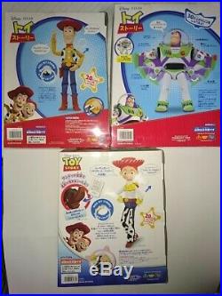 Out Of Print Toy Story Talking Figure 3-Piece Set Woody Buzz Jesse Doll
