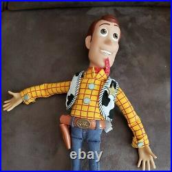 Pair / Set DISNEY STORE TOY STORY PULL STRING JESSIE & WOODY DOLLS Andy Bonnie