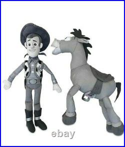 Pixar 25 Year Anniversary Toy Story Woody & Bullseye Plush Set LIMITED RELEASE
