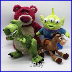 Pixar Original Toy Story Plush Alien Figure Doll Woody, Buzz, Lightyear Rex Bear