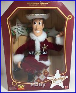 Pixar Toy Story Holiday Hero Series Woody Talking Doll! Free Shipping