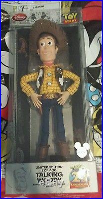 Pixar Toy Story Talking WOODY Doll LE 400 2015 Disney D23 Expo Exclusive 20th