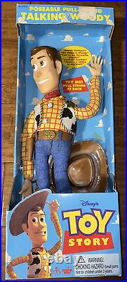 Poseable Pull String Talking Woody doll from Toy Story by Thinkway Toys-NIB