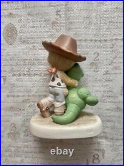 Precious Moment Toy Story Woody Rex Bisque Doll Figurine