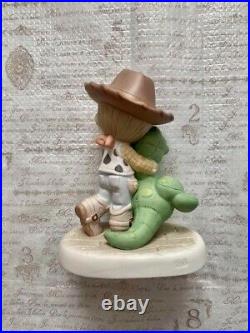 Precious Moment Toy Story Woody Rex Bisque Doll Figurine From Japan