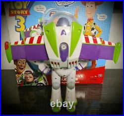 RARE BOX Toy Story 3 Interactive Buzz Lightyear & Woody Figures Dolls Thinkway