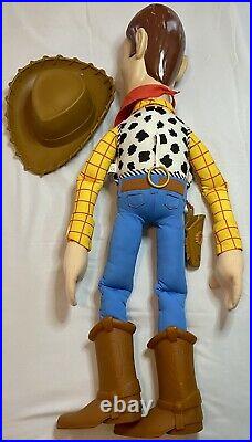 RARE Disney Pixar Toy Story Giant Woody 32 Plush 3 Foot Vintage Doll withHat