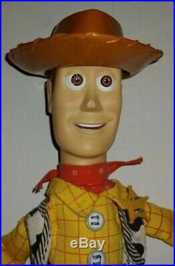 RARE HTF Disney Pixar Toy Story Pull String Talking Fire Fightin Woody 13.5