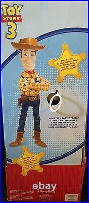 RARE NEW! Disney Parks Toy Story 3 Pull String Talking Woody Works in Box