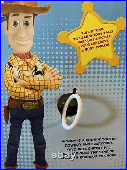 RARE NEW! Disney Parks Toy Story 3 Pull String Talking Woody Works in Box
