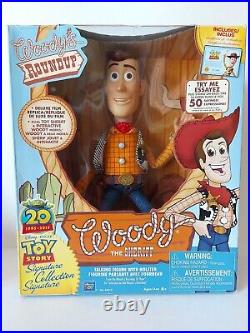RARE TOY STORY Deluxe Signature Collection SHERIFF WOODY 20th Anniversary MINT