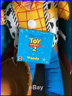 RARE Toy Story 2 JUMBO Large Woody Doll 31 With Hat & Holster NWT 2001