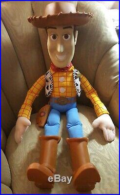 RARE Toy Story JUMBO Large 32 Woody Doll With Hat & Holster 2001 Mattel