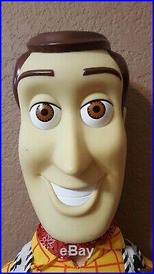RARE Toy Story JUMBO Large 32 Woody Doll With Hat & Holster 2001 Mattel