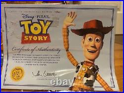 RARE! Toy Story Pull string Woody Signature Collection Talking Figure