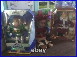 Rare Christmas/holiday-toy Story Holiday Heroes Buzz Lightyear, Woody And Jessie