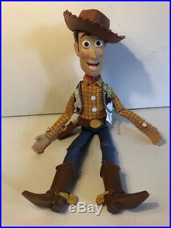 Rare Disney Pixar Toy Story Pull String Woody Doll ThinkWay Toys Works