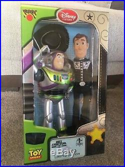 Rare Disney Store Toy Story Buzz & Woody Talking Dolls Limited Edition Of 6000