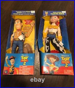 Rare! Disney Toy Story 2 talking dolls Woody & Jessie (one of each) NEW in Box