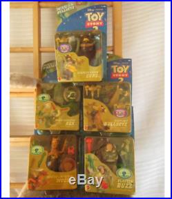 Rare Mattel Toy Story 2 Zurg Rex Bullseye Woody Buzz Figure Dolls with Box