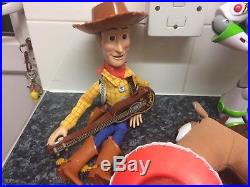 Rare Original Disney talking large Toy Story woody Buzz Jessie bullseye toy doll