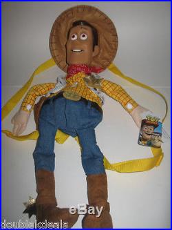 Rare Original Toy Story Woody Backpack Doll Vinyl Head