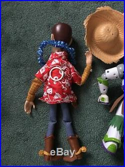 Rare Toy Story Hawaiian Vacation Woody Jessie And Buzz Figure Doll Disney Pixar