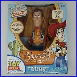 Rare Toy Story WOODY THE SHERIFF Talking Figure Holster Thinkway Toys NO HAT 90s