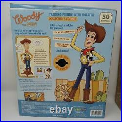 Rare Toy Story WOODY THE SHERIFF Talking Figure Holster Thinkway Toys NO HAT 90s