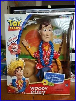 Rare Toy Story Woody Hawaiian Vacation Over 20 Sayings + Music NIB
