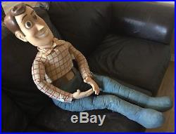 Rare Vintage Large 4 Tall Toy Story Woody Doll Thinkway Toy Walt Disney