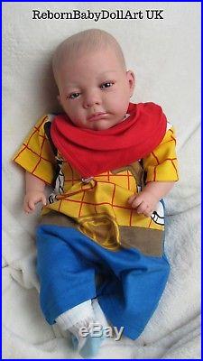 Reborn Baby Boy Doll, Toy Story Woody Reborn Doll by RebornBabyDollArtUK