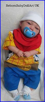 Reborn Baby Boy Doll, Toy Story Woody Reborn Doll by RebornBabyDollArtUK