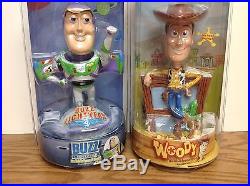 Set of 2 Sheriff Woody and Buzz Lightyear TOY STORY Bobbleheads New in Package
