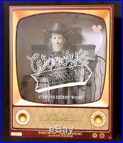 Set of 3 Toy Story B&W Woody's Roundup Talking Dolls, a 2019 D23 Expo Exclusive