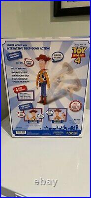 Sheriff Woody Interactive Drop Down Action Doll New In Box
