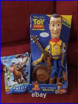 Sheriff Woody Pull String Talking action figure doll New in Box by ThinkWay 2002