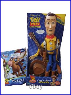 Sheriff Woody Pull String Talking action figure doll New in Box by ThinkWay 2002