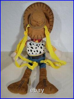 Sheriff Woody Toy Story Large Plush Doll With Hat Rare Backpack