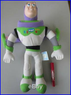 Super Rare Toy Story Oversized Buzz Light Year Doll Stuffed Figure Woody