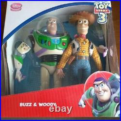 TOY STORY 3 BUZZ&WOODY TWIN PACK Action Figure Disney Store Limited Used