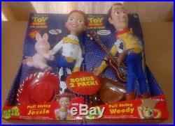 TOY STORY AND BEYOND Pull String WOODY & JESSIE Talking Doll- VERY RARE & NEW