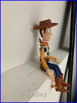 Talking CUSTOM Toy Story Movie Woody Replica Doll WITH Real Pearl Snaps