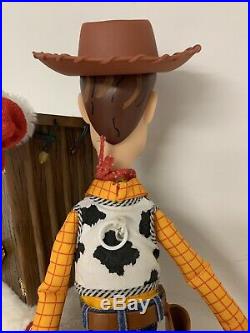 Talking CUSTOM Toy Story Movie Woody Replica Doll WITH Real Pearl Snaps