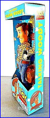 Talking PLUSH Woody Doll Toy Story Pull String Thinkway Toys 1995/96 NIB #62943