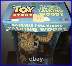 Talking Woody 1995 Disney Pixar Toy Story Pull-String 16 Doll From ThinkWay