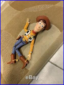 Talking Woody CUSTOM Toy Story 1 Movie Replica Doll WITH Removable Badge