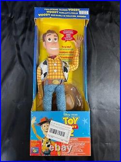 Talking Woody Toy Story 2 DISNEY PIXAR Original Pull String Talking Woody-RARE