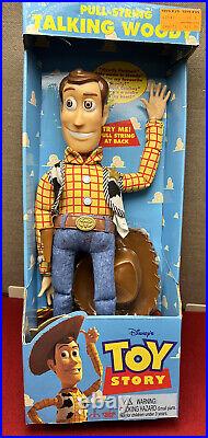 Talking Woody Toy Story Pull String Thinkway 1995 1996 NEW in Box Still Talks
